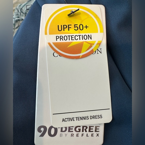 90 Degree By Reflex Racerback Blue Pleated Tennis/Pickleball Dress - Small(NWT) - Picture 8 of 9